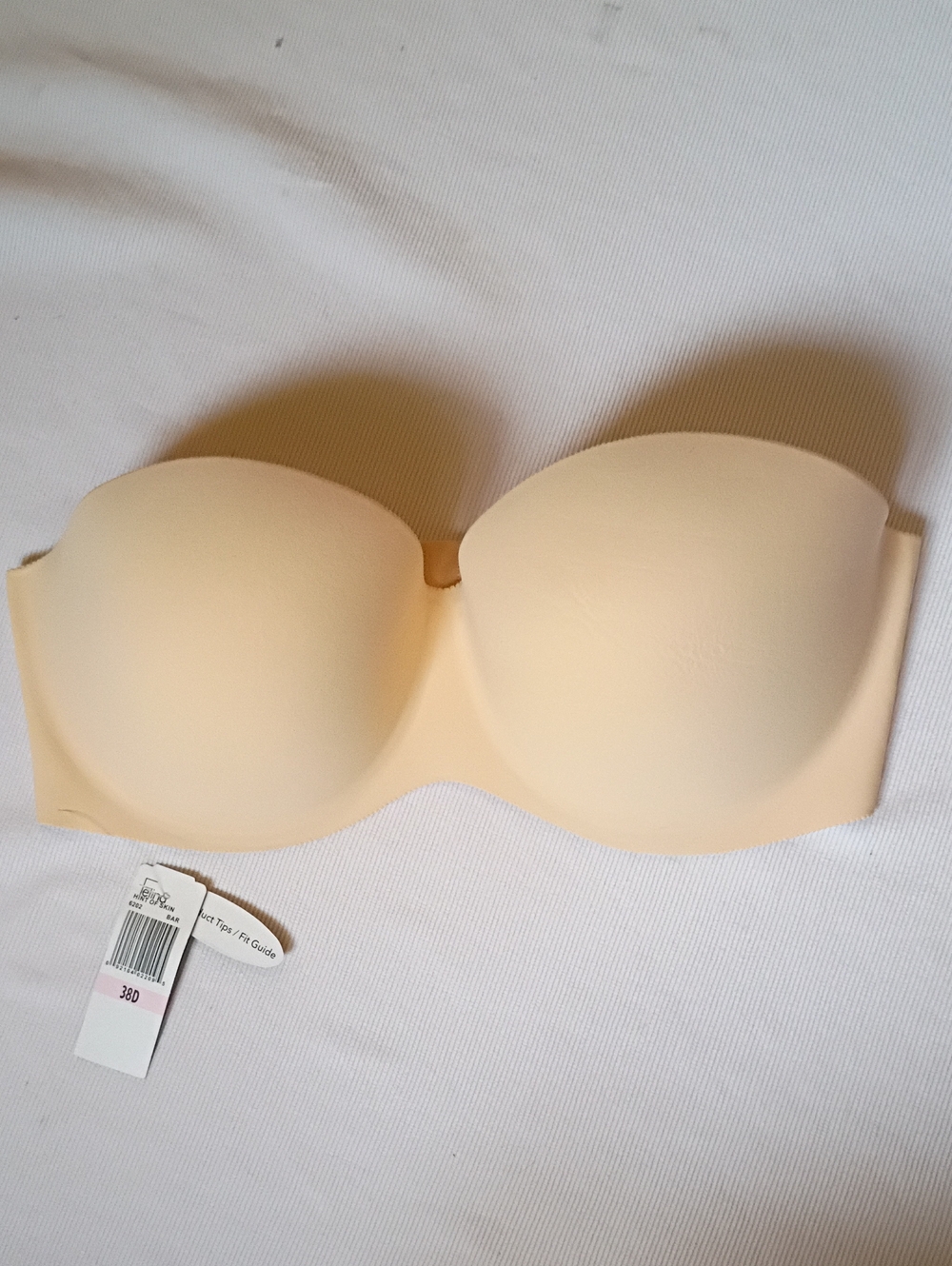NWT Felina Strapless Beige Bandeau Bra